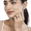 0.65 Carat Blue Sapphire and Diamond 14K White Gold Engagement Ring