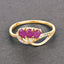 0.71 Carat Ruby and Diamond 14K Yellow Gold Engagement Ring