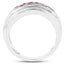1.00 Carat Genuine Pink Tourmaline .925 Sterling Silver Ring