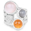5.96 Carat Multi Stone Sterling Silver Engagement Ring
