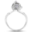 2.79 Carat Genuine Labradorite and White Topaz Sterling Silver Ring