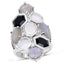 Bague en Labradorite et Pierre de Lune Arc-en-Ciel Blanche de 10,30 Carats