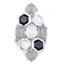 Bague en Labradorite et Pierre de Lune Arc-en-Ciel Blanche de 10,30 Carats