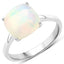 Bague en argent sterling avec opale éthiopienne de 2,90 carats