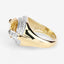 Bague en argent sterling avec citrine et diamants blancs de 4,56 carats