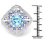 4.24 Carat Blue Topaz & Tanzanite Sterling Silver Ring