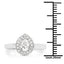 Anillo de Compromiso de Diamante Genuino de 0.63 Quilates en Oro Blanco de 14K