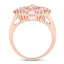 2.36 Carat Morganite, Pink Tourmaline & Diamond Sterling Silver Ring