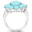 5.20 Carat Genuine Turquoise .925 Sterling Silver Ring