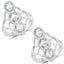 Bague en argent sterling avec aquamarine véritable de 1,54 carat et zircon blanc