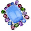 26.67 Carat Multi-Stone Floral Engagement Ring in Sterling Silver
