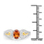 Bague en Grenat et Diamant de 1,01 Carat en Or Jaune 14K