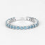 Bague de fiançailles en argent sterling avec topaze bleue suisse de 0,94 carat