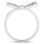 1.18 Carat Multi-Stone .925 Sterling Silver Engagement Ring