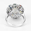 Bague en Opale Éthiopienne de 3,92 Carats et Multi Saphirs en Argent Sterling