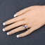 0.54 Carat Genuine Amethyst .925 Sterling Silver Bypass Ring