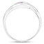 0.54 Carat Genuine Amethyst .925 Sterling Silver Bypass Ring
