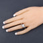 0.74 Carat Genuine Blue Topaz Sterling Silver Bypass Ring