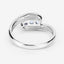 0.74 Carat Genuine Blue Topaz Sterling Silver Bypass Ring