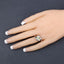 0.56 Carat Genuine Peridot .925 Sterling Silver Engagement Ring