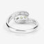 0.56 Carat Genuine Peridot .925 Sterling Silver Engagement Ring