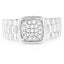 0.25 Carat Genuine White Diamond Sterling Silver Engagement Ring
