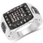 Bague en argent sterling avec diamant champagne de 0,52 carat