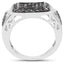 Bague en argent sterling avec diamant champagne de 0,52 carat