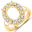 Anillo de Compromiso Semi Montura de Diamante de 0.42 Quilates en Oro Amarillo de 14K