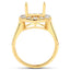 Anillo de Compromiso Semi Montura de Diamante de 0.42 Quilates en Oro Amarillo de 14K