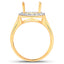 Bague de fiançailles semi-montée en or jaune 14K avec diamant blanc de 0,51 carat
