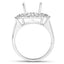 Anillo de Compromiso Semi Montura de Diamante Blanco de 0.83 Quilates en Oro Blanco de 14K