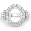Anillo de Compromiso Semi Montura de Diamante Blanco de 0.83 Quilates en Oro Blanco de 14K