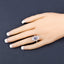 1.17 Carat Genuine Tanzanite & White Topaz Sterling Silver Ring