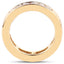 14K Yellow Gold Plated Multi Sapphire Eternity Ring