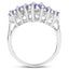Anillo de Compromiso de Plata Esterlina con Tanzanita Genuina de 1.68 Quilates