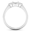 Anillo de Compromiso Semi Montura de Diamante Blanco de 0.20 Quilates en Oro Blanco de 14K