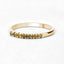 0.22 Carat Genuine Dark Yellow Diamond 14K Yellow Gold Engagement Ring