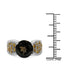 Anillo de Plata Esterlina con Cuarzo Ahumado y Citrino de 3.78 Quilates