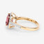 Bague en or 14K avec tourmaline rose royal de 2,71 carats et diamants