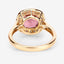 Bague en or 14K avec tourmaline rose royal de 2,71 carats et diamants