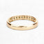 Anillo de Compromiso de Diamante Amarillo Genuino de 0.27 Quilates en Oro Amarillo de 14K
