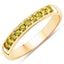 Anillo de Compromiso de Diamante Amarillo Genuino de 0.27 Quilates en Oro Amarillo de 14K
