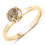 1.01 Carat Genuine LB Diamond in 14K Yellow Gold Engagement Ring