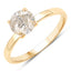 1.25 Carat Genuine TLC Diamond 14K Yellow Gold Engagement Ring