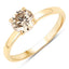 Bague de fiançailles en diamant véritable de 1,00 carat en or jaune 14K