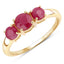 1.15 Carat Genuine Ruby 14K Yellow Gold Engagement Ring