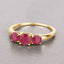 1.15 Carat Genuine Ruby 14K Yellow Gold Engagement Ring