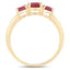 1.15 Carat Genuine Ruby 14K Yellow Gold Engagement Ring