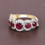 1.99 Carat Ruby and Diamond 14K Yellow Gold Engagement Ring